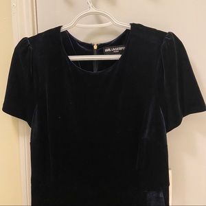 Karl Lagerfeld Velvet Dress
